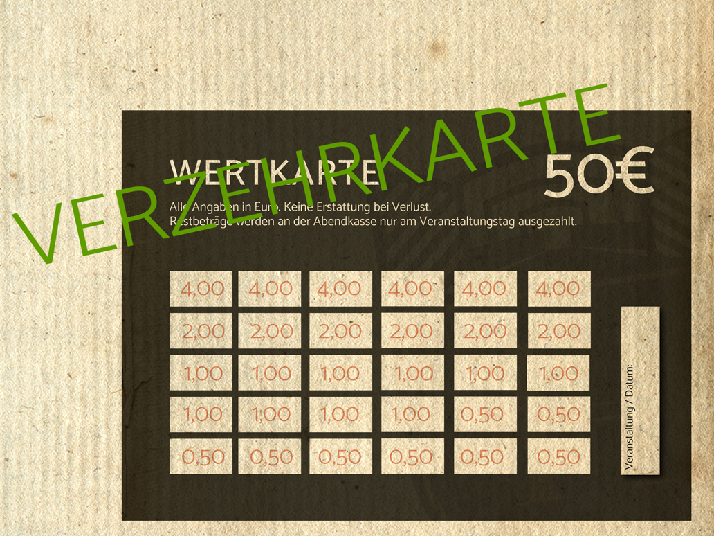 Verzehrkarte 50€